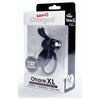 Charged Ohare XL Rechargeable Double Cock Ring Vibrating Rabbit Ears - Black - Adult Naughty Store