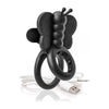 Charged Monarch Butterfly Vibe Black - Powerful Wearable Rechargeable Penis and Testicle Stimulator for Intense Pleasure