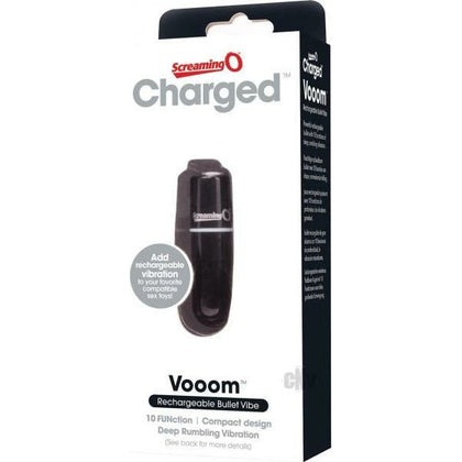 Charged Vooom Rechargeable Bullet Black