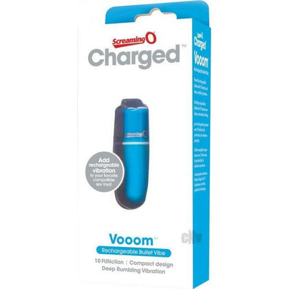 Charged Vooom Rechargeable Bullet Blue - Adult Naughty Store