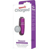 Charged Vooom Rechargeable Bullet Purple - Powerful Penetrating Pleasure Toy for Women - Adult Naughty Store