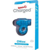 Introducing the Charged O Wow Vooom Mini Vibe Blue - Rechargeable Vibrating Cock Ring for Couples - Adult Naughty Store