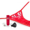 Introducing the Sensual Secret Remote Control Vibrating Panty Set - Model O-S for Women's Pleasure (Red) - Adult Naughty Store