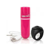 Introducing the Charged Vooom RC Pink Remote Control Bullet Vibrator - The Ultimate Pleasure Upgrade for All Genders! - Adult Naughty Store