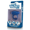 Introducing the You Turn Plus Blueberry Rechargeable Vibrating Ring for Couples - Model YTP-1001B - Adult Naughty Store