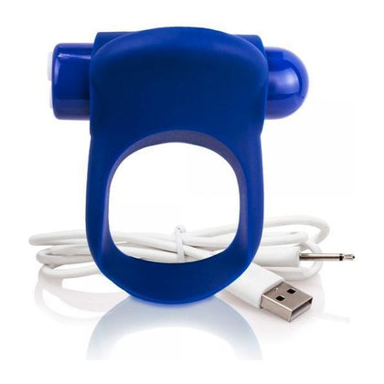 Introducing the You Turn Plus Blueberry Rechargeable Vibrating Ring for Couples - Model YTP-1001B