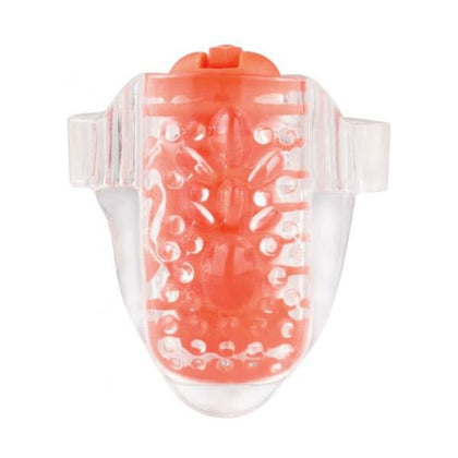 Color Pop Ling O Vibrating Tongue Ring - Model X1 - Unisex - Oral Pleasure - Orange - Adult Naughty Store