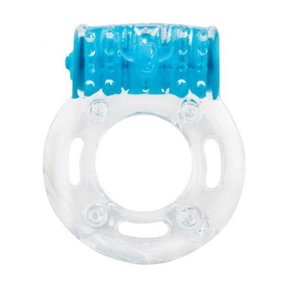 Color Pop Quickie Screaming O Plus Blue Vibrating Erection Ring for Couples - Enhanced Pleasure and Portable Pleasure