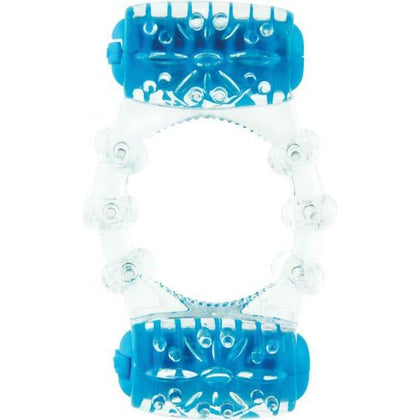 Color Pop Two-O Quickie Blue Vibrating Ring - The Ultimate Couples Pleasure Enhancer