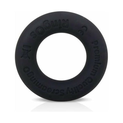 Screaming O RingO Ritz Black Silicone Cock Ring - Model RZ-BLK - For Enhanced Pleasure and Comfort - Adult Naughty Store