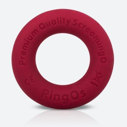 Screaming O RingO Ritz Red Silicone Cock Ring - Enhanced Intimate Pleasure for Men