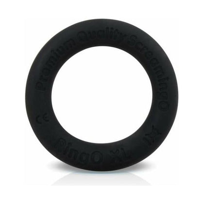 Screaming O Ringo Ritz XL Black Liquid Silicone Cock Ring for Enhanced Pleasure - Model RZXL-001 - Male - Intimate Area Stimulation - Black - Adult Naughty Store