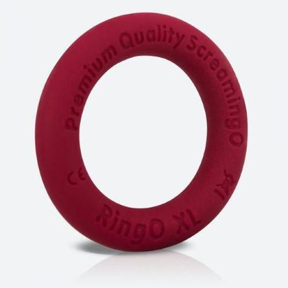 Screaming O Ringo Ritz XL Red Liquid Silicone Cock Ring for Enhanced Pleasure