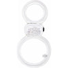 Introducing the Screaming O Ofinity Plus Clear Vibrating Double Erection Ring for Men - Model OPL-2001: Experience Unforgettable Pleasure and Enhanced Performance!
