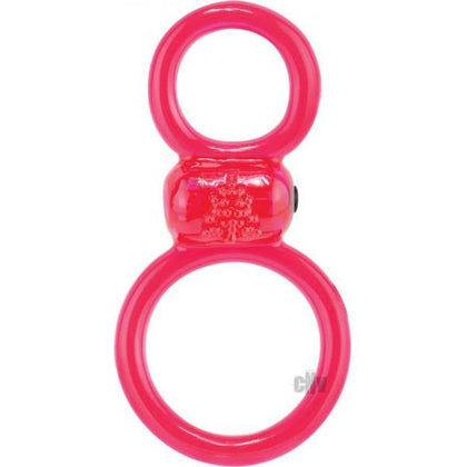 Screaming O Ofinity Plus Vibrating Double Erection Ring - Model OPR-001, Male, Enhances Erections and Delivers Intense Pleasure, Red