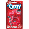 Introducing the Sensa PleasureMax Orny Vibrating Ring - Red Stretchy C-Ring for Couples