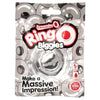 RingO Biggies Clear Thick Cock Ring - Premium Silicone SEBS Penis and Testicle Enhancer for Impressive Endurance and Pleasure - Model RB-1001 - Male - Intensified Sensations - Clear - Adult Naughty Store