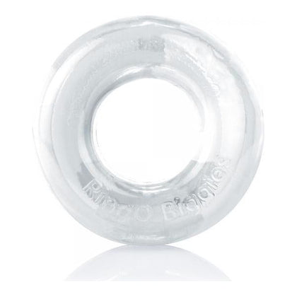 RingO Biggies Clear Thick Cock Ring - Premium Silicone SEBS Penis and Testicle Enhancer for Impressive Endurance and Pleasure - Model RB-1001 - Male - Intensified Sensations - Clear - Adult Naughty Store