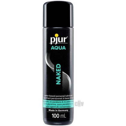 Pjur Aqua Naked Water-Based Personal Lubricant - The Perfect Pleasure Enhancer for Sensitive Skin - Dermatologically Tested - Ideal for Daily Use - Compatible with Latex Condoms - 100ml