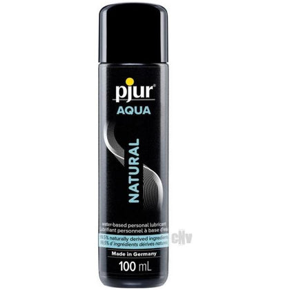 pjur Aqua Natural Water-Based Lubricant for Intimate Moments - Plant-Based Formula with Pure Vegetable Glycerin - Moisturizing and Long-Lasting - Dermatologically Tested - Safe for Daily Use  - Adult Naughty Store