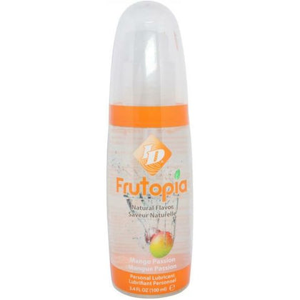 Frutopia Flavored Lubricant Mango Passion 3.4 Ounce - Natural Fruit-Infused Pleasure Enhancer for All Genders - Water-Based, Vegan, and Latex-Friendly - Sweet and Sensual Mango Passion Flavor