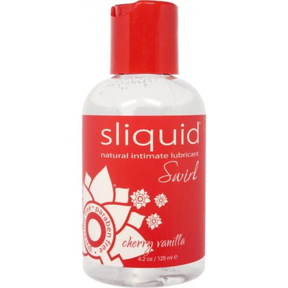 Sliquid Swirl Cherry Vanilla Water Based Lubricant - Flavorful Pleasure for All Genders - Model: 4.2oz - Adult Naughty Store