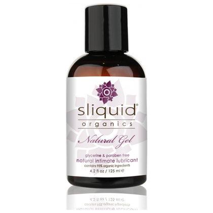 Sliquid Organics Botanically Infused Water Based Gel Lubricant 4.2 Ounce - The Ultimate Organic Lubricant for Women's Intimate Pleasure - Adult Naughty Store