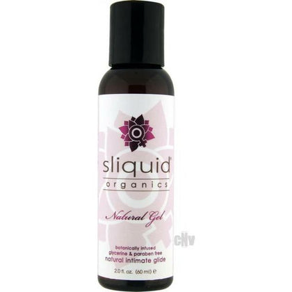 Sliquid Organics Natural Gel 2 Oz - Aloe Based Organic Lubricant for Intimate Pleasure - Adult Naughty Store