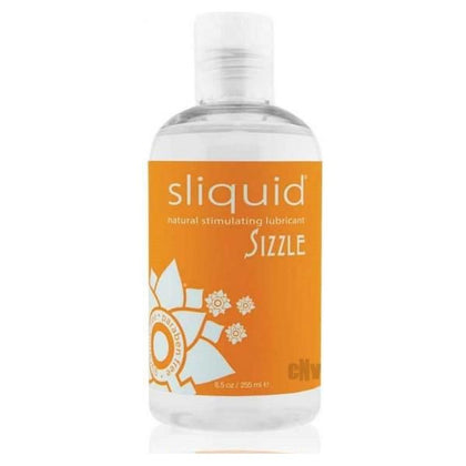 Sliquid Naturals Sizzle Stimulating Water-Based Lube - 8.5oz, Gender-Neutral, Intensifies Pleasure, Colourless