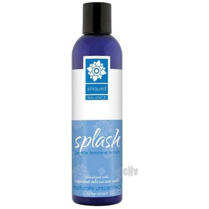 Sliquid Balance Splash Unscented Intimate Gentle Wash with Pump Top for All Genders - 8.5oz