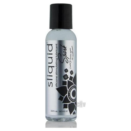 Exquisitely crafted by Sliquid, the Naturals Spark Booty Buzz 2oz Silicone Anal Stimulator for Women in Tranquil Silver - a Sensory Delight! - Adult Naughty Store