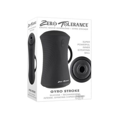 Zt Gyro Stroker Black - Powerful Gyrating-Ball Stroker for Men - Model ZTGS-001 - Intense Pleasure for the Palm of Your Hand - Adult Naughty Store