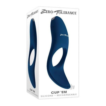 Zt Cup Em Blue Silicone Ball-Tickling C-Ring - Model ZT-007: The Ultimate Pleasure for Men