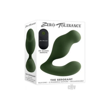 Zt The Sergeant Green Prostate Vibrating Remote Control Silicone Sex Toy - Model ZTSG-001 - Male Pleasure - Green