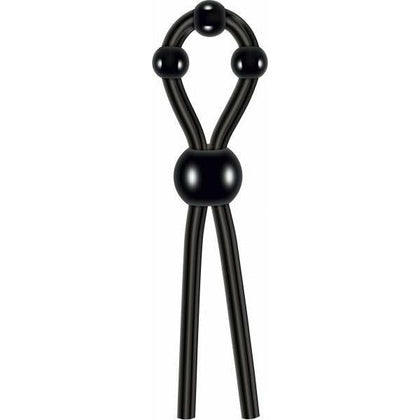 Luxurious Silicone Lasso Cock Ring - Ultimate Pleasure Enhancer for Men - Model XR-5000 - Black - Adult Naughty Store