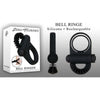 Zero Tolerance Bell Ringer Black Vibrating Cock Ring & Ball Strap - Model ZT-BR-001 - Male - Dual Pleasure Stimulation - Black - Adult Naughty Store