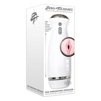 Zero Tolerance Toys Thrusting Rechargeable Stroker - Model XT-5000 - Male Masturbator for Intense Pleasure - Realistic Vaginal Experience - Pink