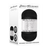 Zero Tolerance Double Decker Stroker Black - Two-in-One Dual-Ended Male Masturbator for Enhanced Pleasure - Adult Naughty Store