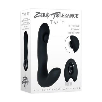 ZT Tap It Black Prostate Tapping Vibrator - Model ZT-1001 - For Men - Intense P-Spot Pleasure - Adult Naughty Store