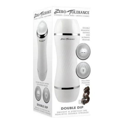 ZT Double Dip White Dual-Entry Stroker - Ultimate Pleasure for Him and Her