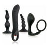 Adam's Pleasure Prostate Kit - Model AP-4B - Male Prostate Stimulation Set - Black - Adult Naughty Store