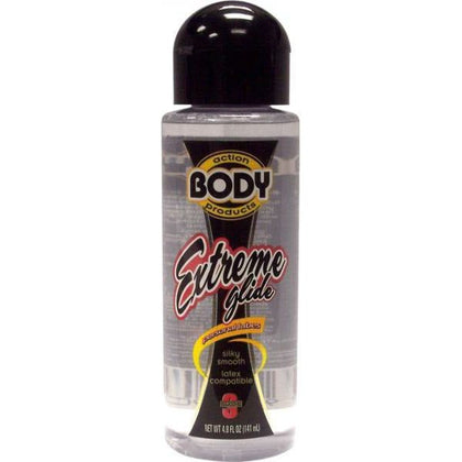 Body Action Extreme Glide Silicone Based Lubricant 4.8 Ounce - Premium Intimate Lubricant for Long-Lasting Pleasure, Latex Compatible, Waterless Formula - Enhance Your Intimacy with Confidence