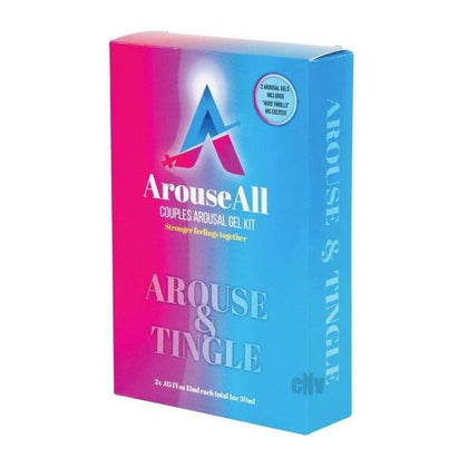 Introducing the ArouseAll Couples Tingle Kit: The Ultimate Arousal Experience for Couples - Hers Thrills & His Excites - Model AT-200 - Female & Male - Multi-Pleasure - Sensational Red - Adult Naughty Store