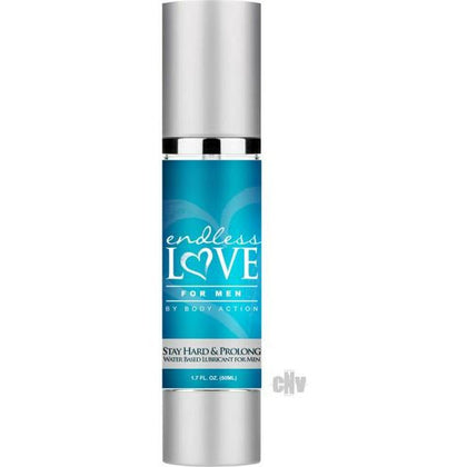 Body Action Endless Love Male Stay Hard Prolong Lube 1.7oz - Enhance Stamina and Maintain Erections for Unforgettable Pleasure