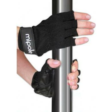 MiPole Dance Pole Gloves - Small Black Tack Grip Gloves for Enhanced Performance and Control
