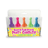 Little Genie Super Fun Party Candles - Set of 5 Colorful Penis-Shaped Party Candles