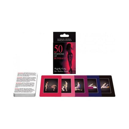 Kheper Games 50 Positions of Bondage Card Game - Explore Endless Pleasure with 100,000 Kinky Fantasies - For Couples