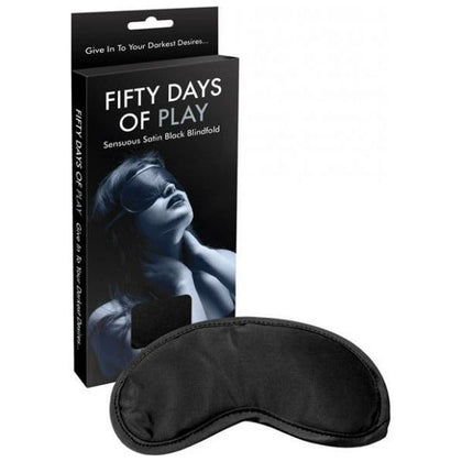 Deluxe Sensation Enhancer Blindfold for Unforgettable Pleasure - Fifty Days Of Play Blindfold Black O-S
