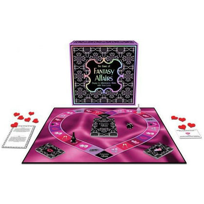 Kheper Games Fantasy Affairs Board Game - Creative Kissing Exploration for Couples - Intimate Fantasy Scenarios - Gender-Neutral - Pleasure-Focused - Engaging and Sensual Experience - Enhance Intimacy and Communication