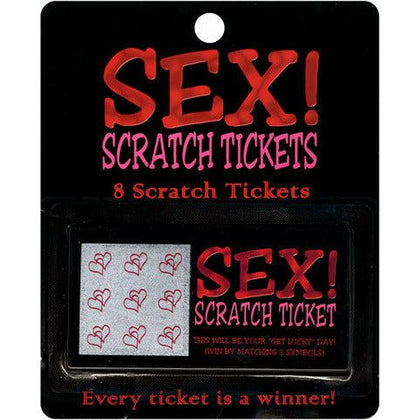 Kheper Games Sex! Scratch Tickets - Erotic Pleasure Game for Couples - Model: Get Lucky - Unisex - Intimate Foreplay - Sensual Red - Adult Naughty Store